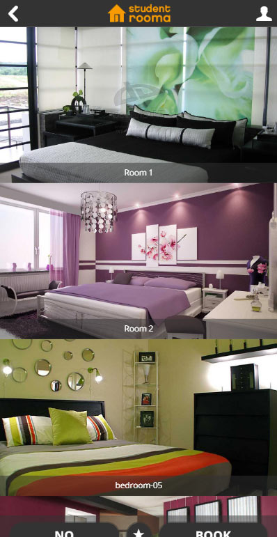 Tapping the 'View house gallery' button would display all the photos for that property.