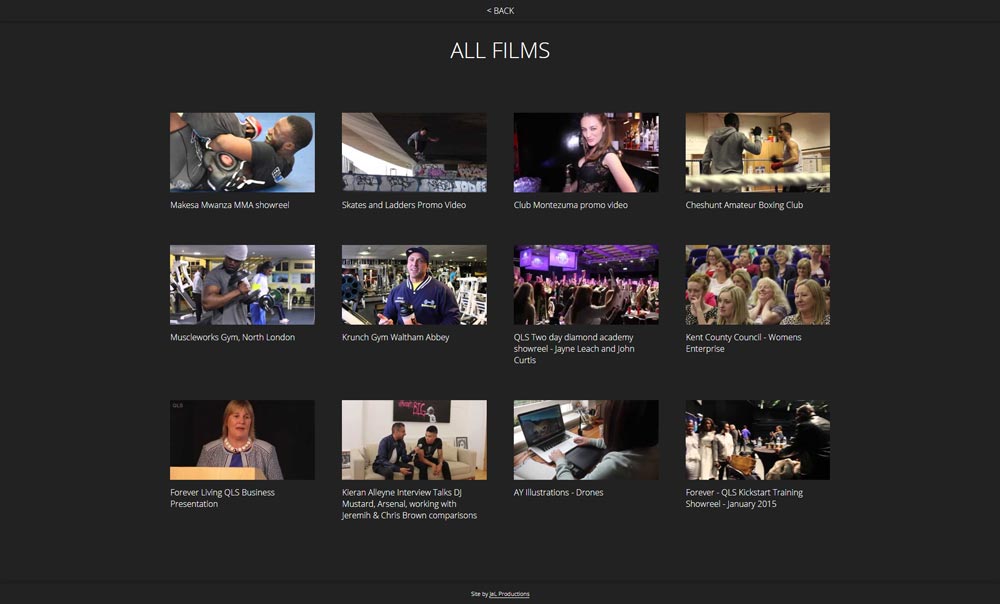 TJY Films - all films page.