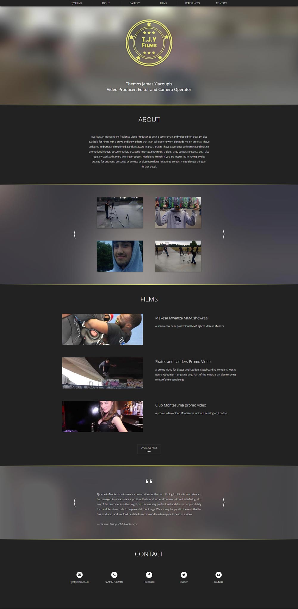 TJY Films - homepage.