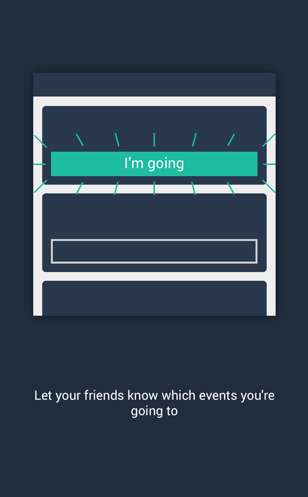 User onboarding displayed after first login (part 4 of 5).